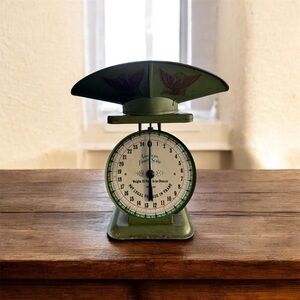 Vintage Green Kitchen Scale